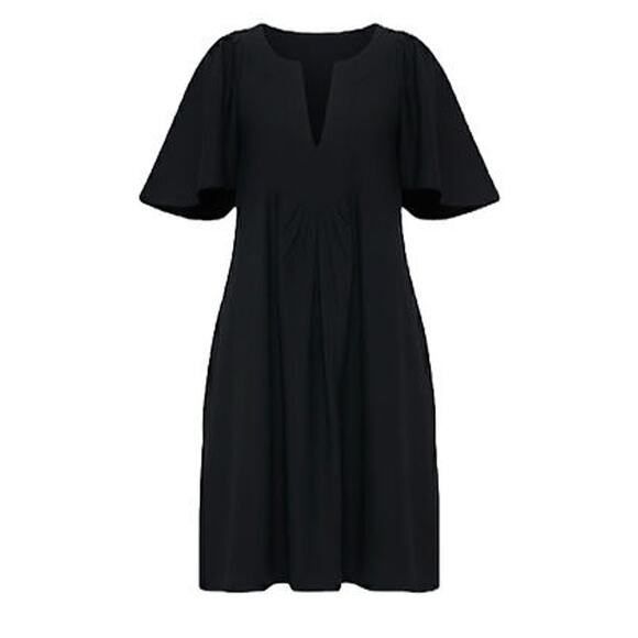 POMANDER PLACE Black Finley Flutter Sleeve Maxi Dress Size XL NWT - Picture 6 of 6